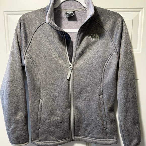 THE NORTH FACE Youth Girls sz L Gray Fleece Zip Jacket - Picture 2 of 13